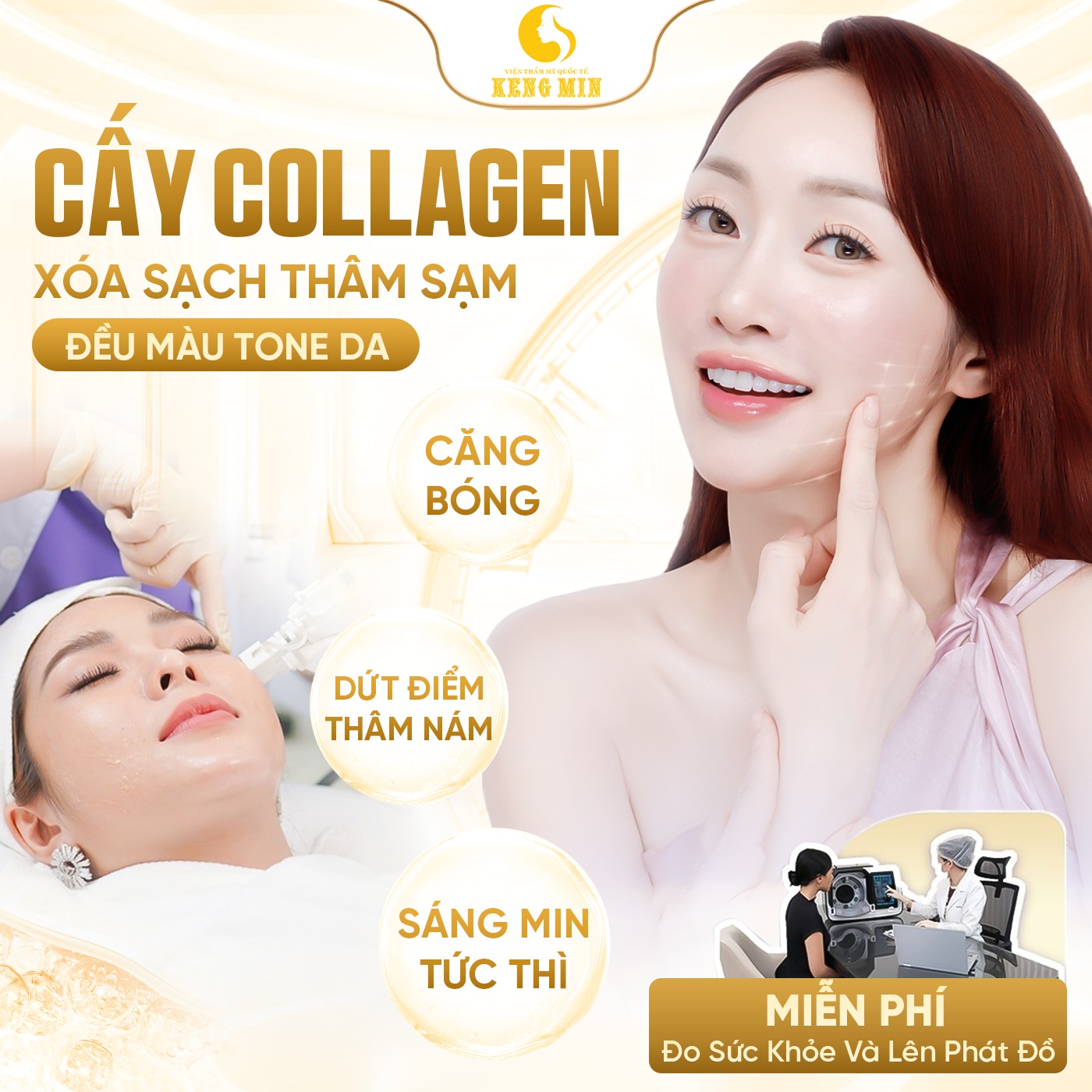CẤY COLLAGEN TƯƠI – GIẢI PHÁP PHỤC HỒI DA THÂM SẠM, CĂNG BÓNG TỨC THÌ TẠI ĐÀ NẴNG