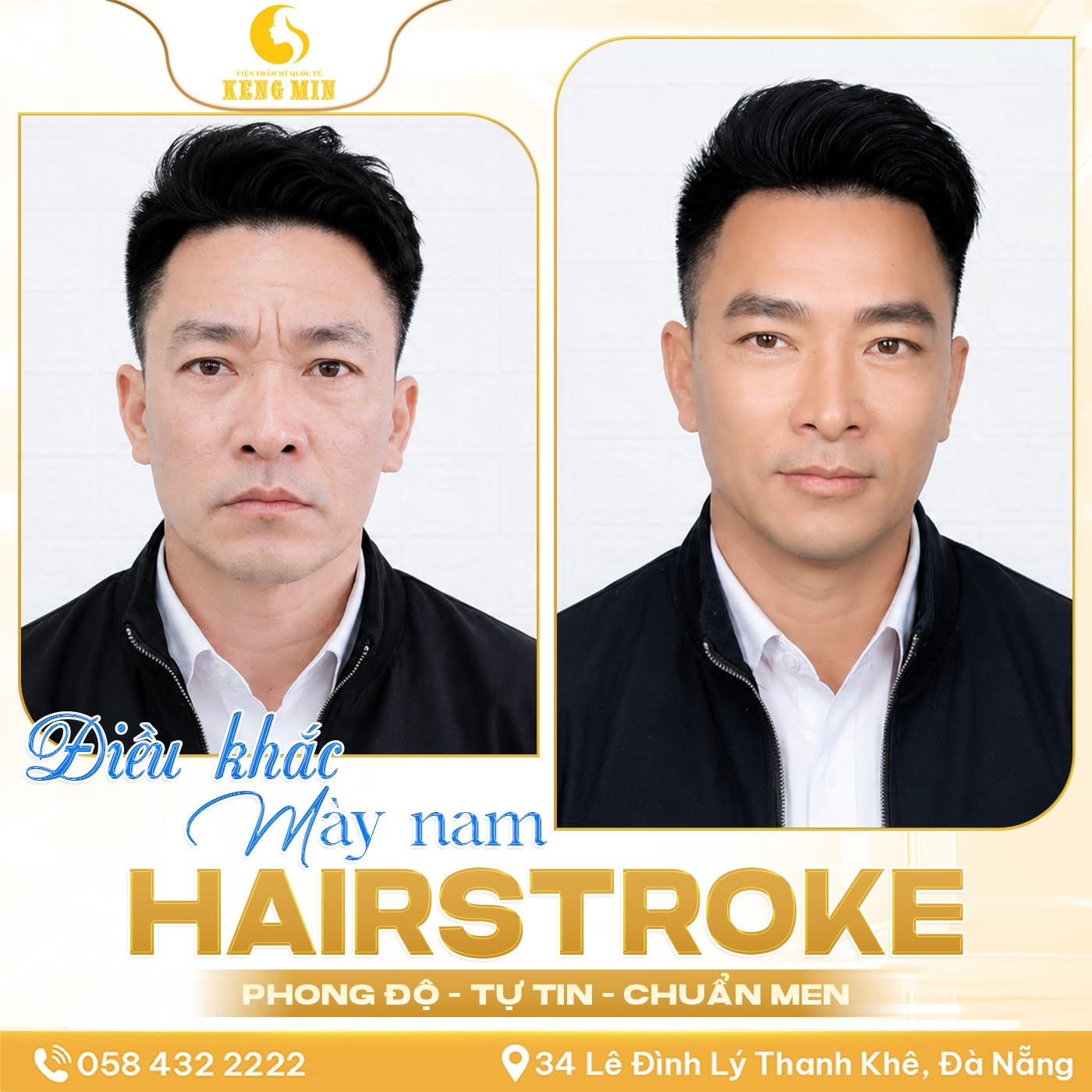 Điêu Khắc Chân Mày Nam Hairstroke – Giải Pháp Tạo Dáng Chân Mày Tự Nhiên, Nâng Tầm Phong Độ Quý Ông