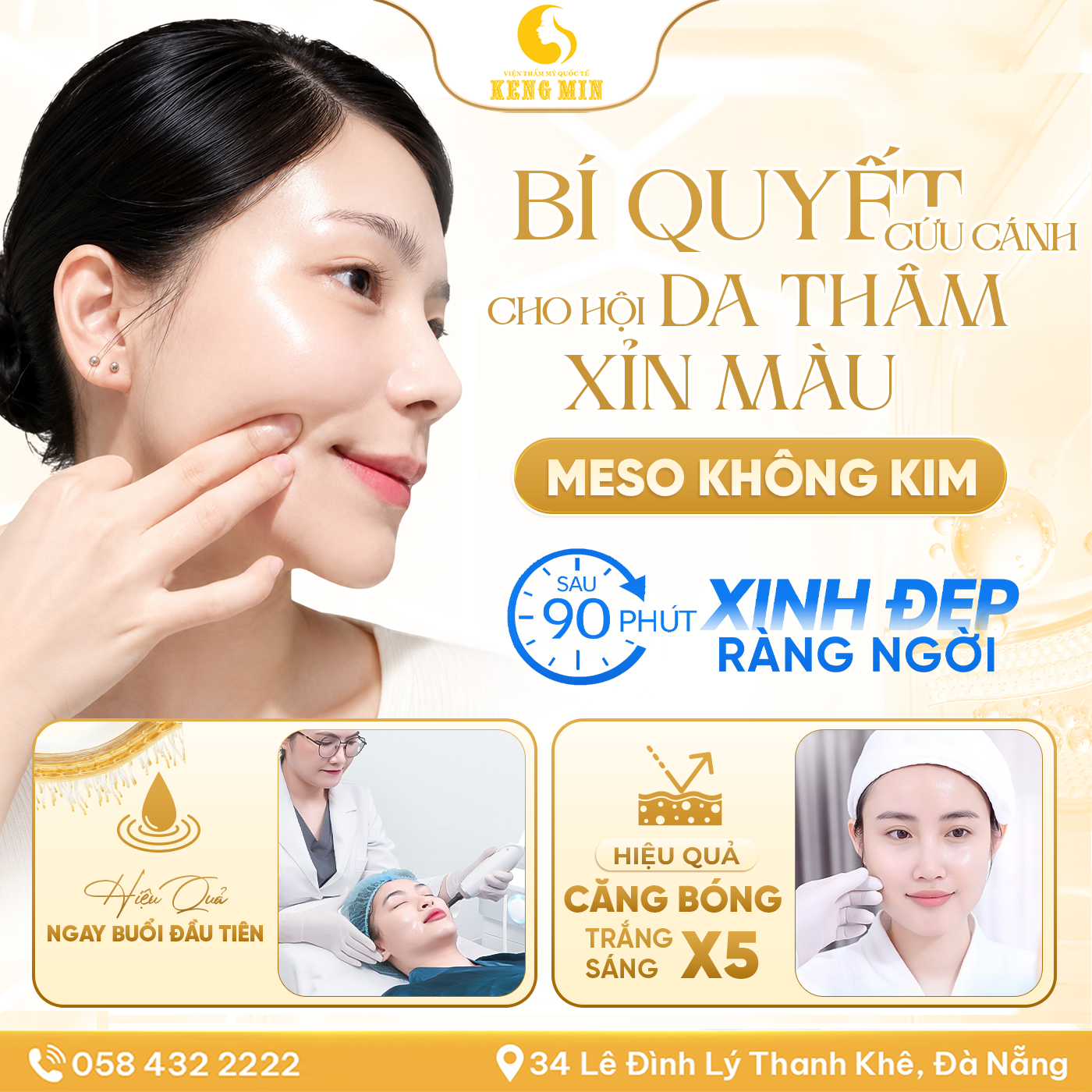 MESO KHÔNG KIM – GIẢI PHÁP PHỤC HỒI DA THÂM SẠM, XỈN MÀU VÀ THIẾU SỨC SỐNG HIỆU QUẢ