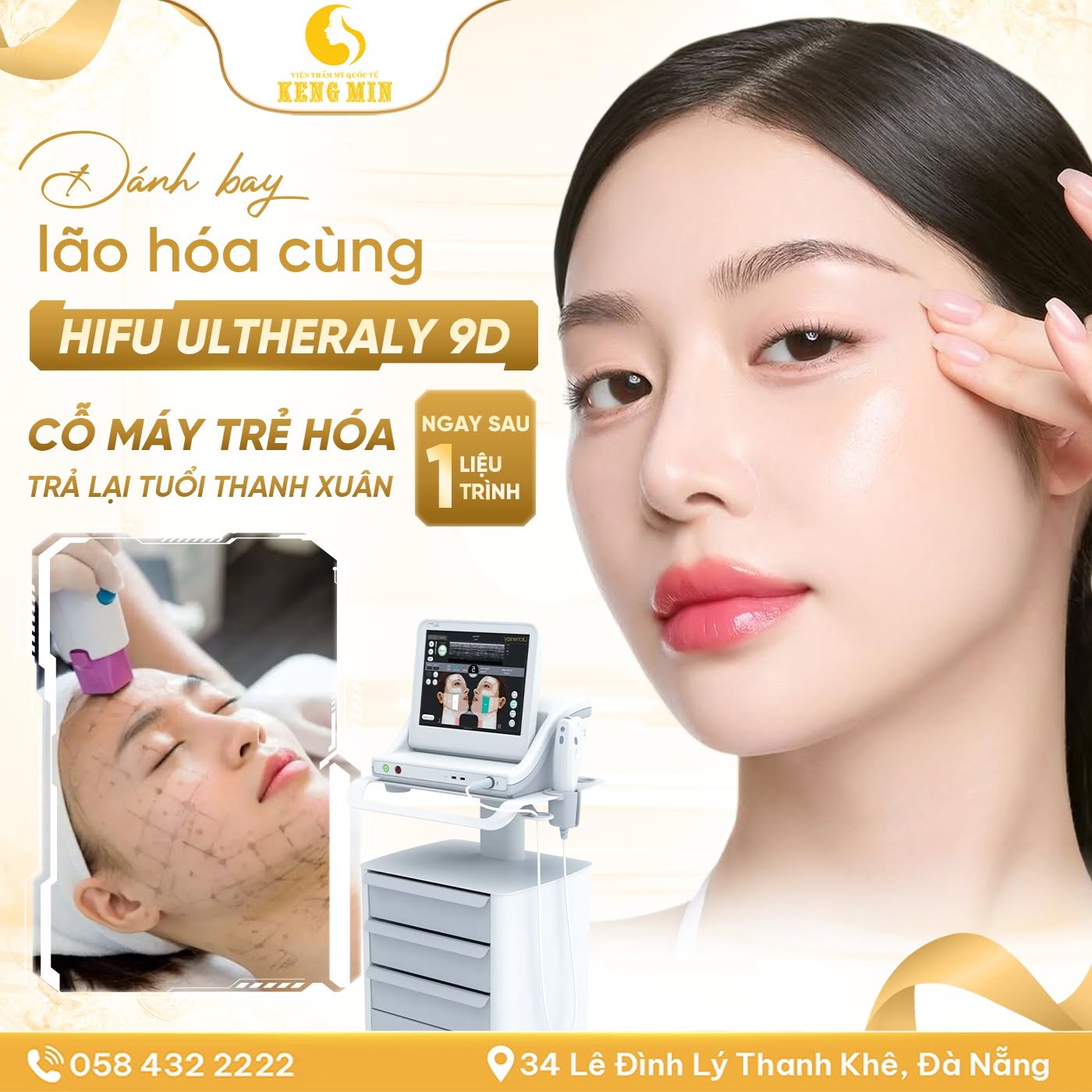 HIFU ULTHERALY 9D – GIẢI PHÁP TRẺ HÓA DA, NÂNG CƠ KHÔNG XÂM LẤN CHO LÀN DA SĂN CHẮC, RẠNG RỠ