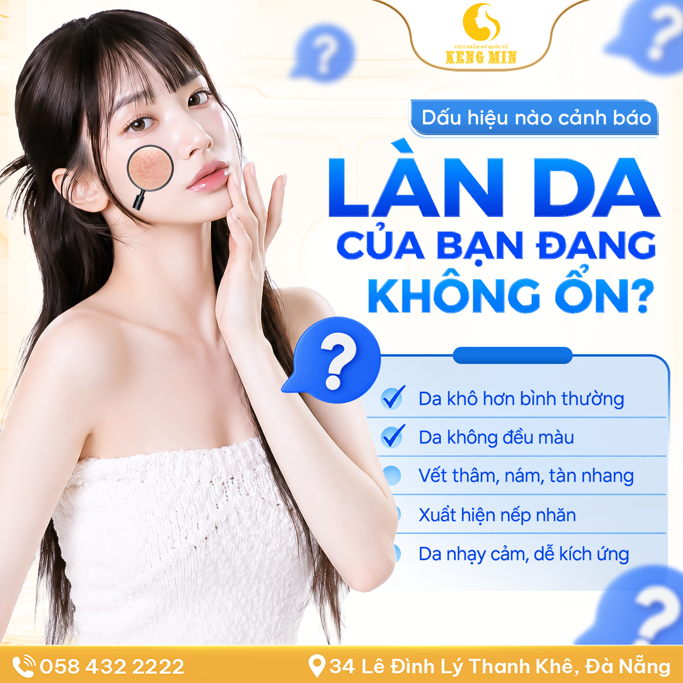 Dấu Hiệu Cảnh Báo Làn Da Đang Không Ổn – Khi Nào Bạn Nên Bắt Đầu Chăm Sóc Chuyên Sâu?