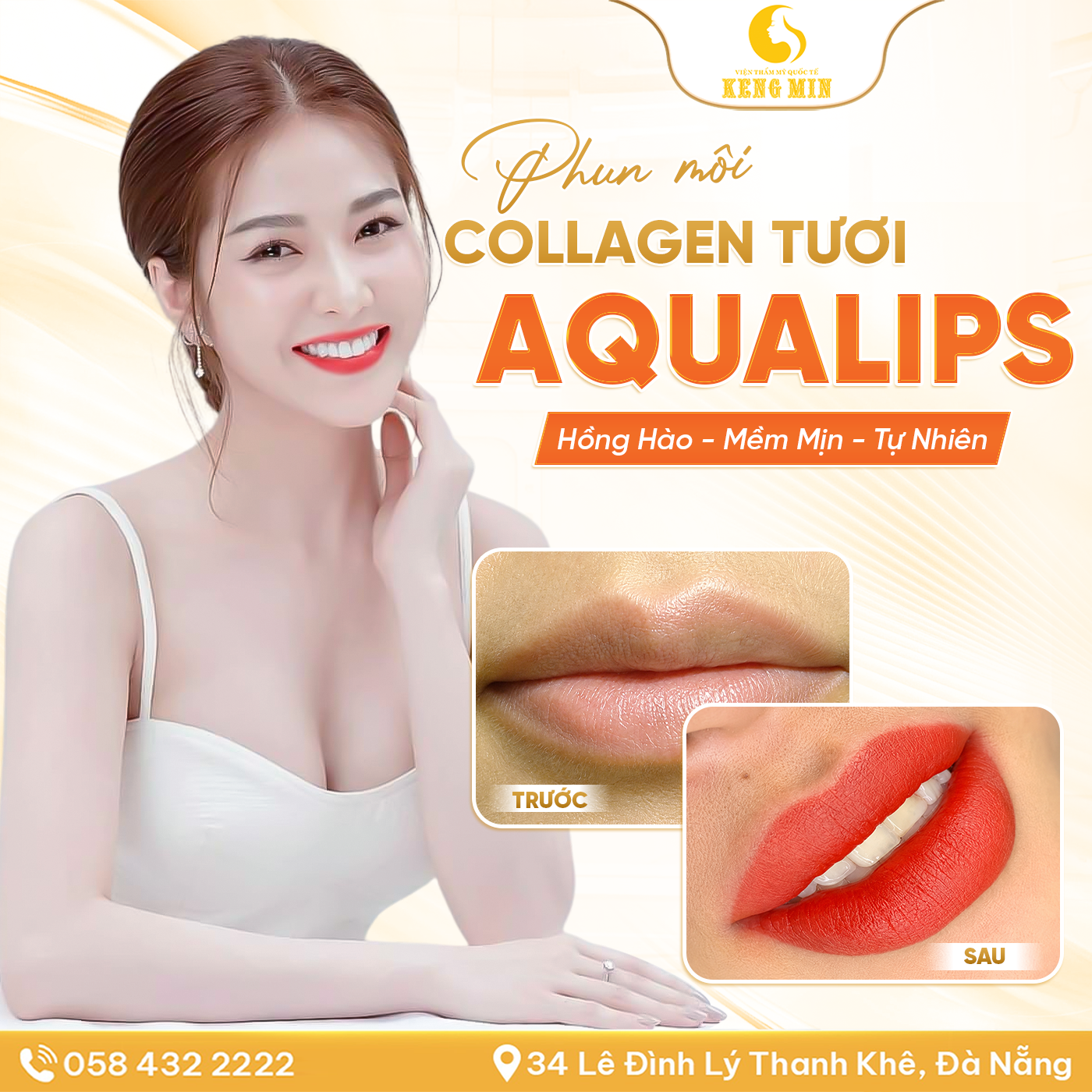 Phun Môi Collagen Tươi AQUALIPS – Giải Pháp Cho Đôi Môi Hồng Hào, Căng Mọng Tự Nhiên