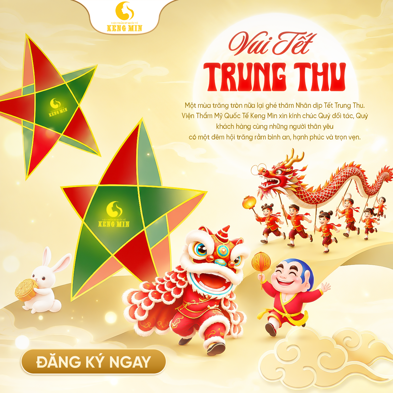 Tết Trung Thu 2026 – Ý Nghĩa Ngày Hội Đoàn Viên Và Lời Chúc Từ Viện Thẩm Mỹ Quốc Tế Keng Min